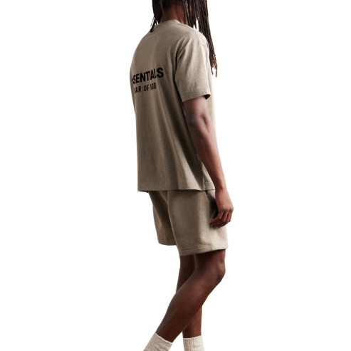 Fear of God Essentials Jersey Crewneck T-Shirt Homestead Heather