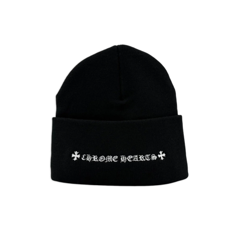 Chrome Hearts CH Logo Beanie Black/White