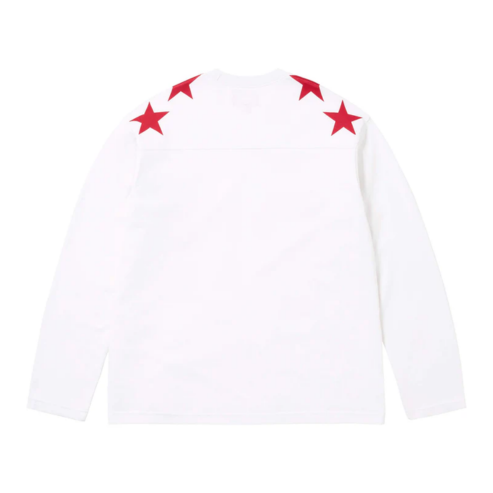 Supreme Playboy Long Sleeve Football Top White Red