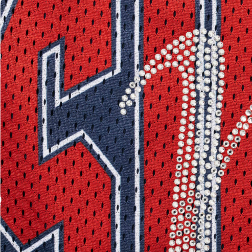Supreme Rhinestone Mesh Short Navy