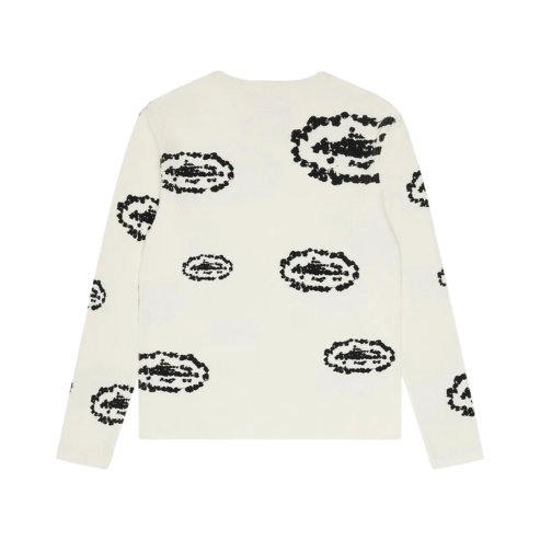 Corteiz x Denim Tears Island Wreath Waffle Thermal Cream