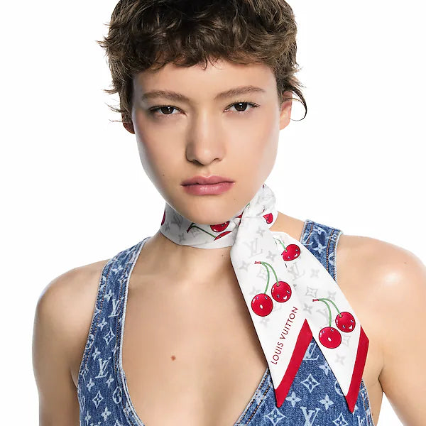 Bandana Monogram Cerise Louis Vuitton x Murakami