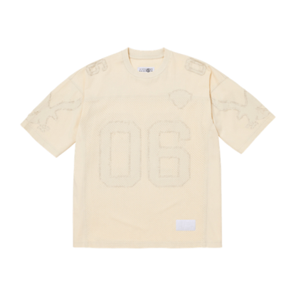 Supreme MM6 Maison Margiela Cotton Football Jersey White Beige
