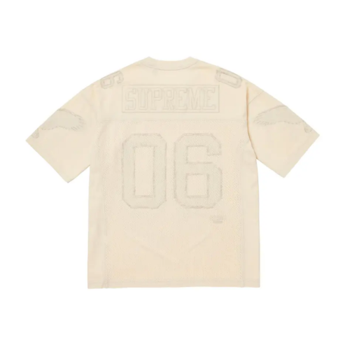 Supreme MM6 Maison Margiela Cotton Football Jersey White Beige