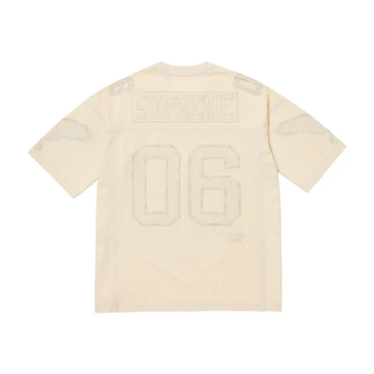 Supreme MM6 Maison Margiela Cotton Football Jersey White Beige