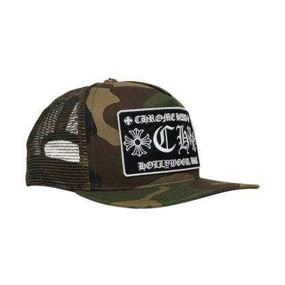 Chrome Hearts CH Hollywood Trucker Hat Camo