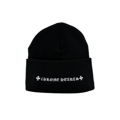 Chrome Hearts CH Logo Beanie Black/White