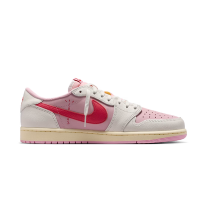 Air Jordan 1 Retro Low OG SP Travis Scott Sail Tropical Pink