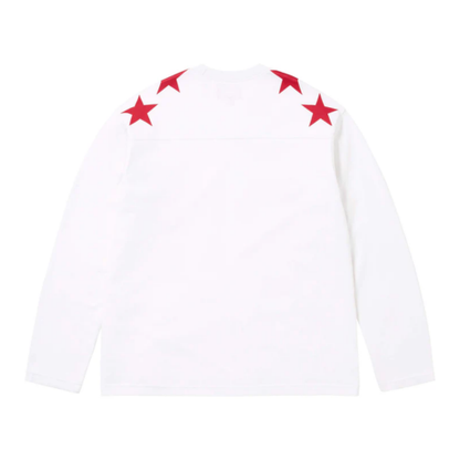 Supreme Playboy Long Sleeve Football Top White Red