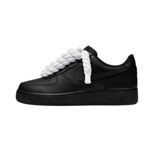 Nike Air Force 1 Low White Rope Laces Black White