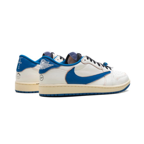 Air Jordan 1 Retro Low OG SP Fragment x Travis Scott Sail Military Blue