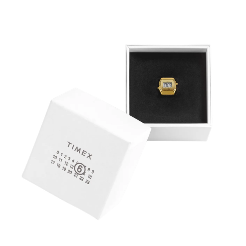 Timex x MM6 T80 Gold - Tone Ring Watch