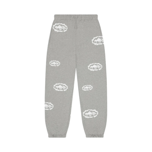 Corteiz x Denim Tears Island Wreath Sweatpant Grey