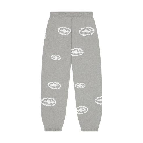 Corteiz x Denim Tears Island Wreath Sweatpant Grey