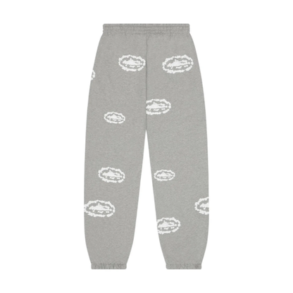 Corteiz x Denim Tears Island Wreath Sweatpant Grey