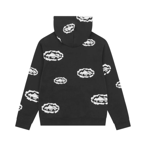 Corteiz x Denim Tears Island Wreath Zip Hoodie Black