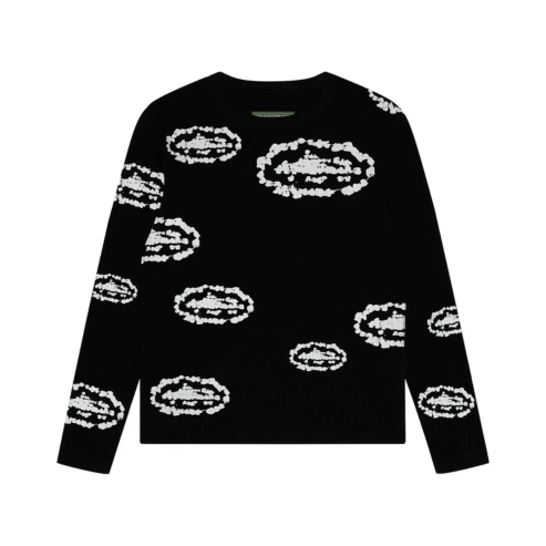 Corteiz x Denim Tears Island Wreath Waffle Thermal Black