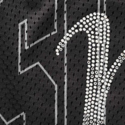 Supreme Rhinestone Mesh Short Black