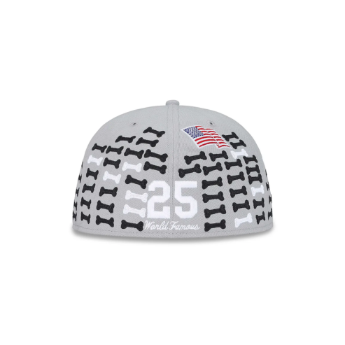 Supreme Bones Box Logo New Era 59Fifty Fitted Hat Grey