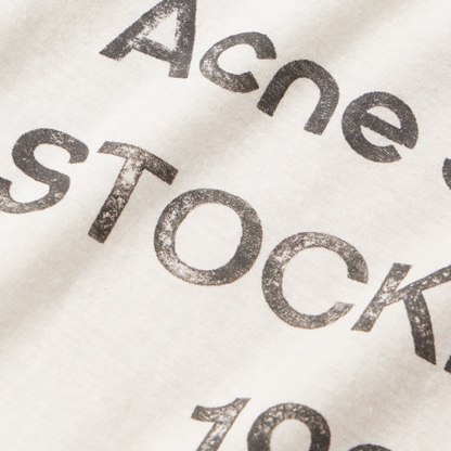 Acne Studios STOCKHOLM 1996 Tee Logo Vintage White